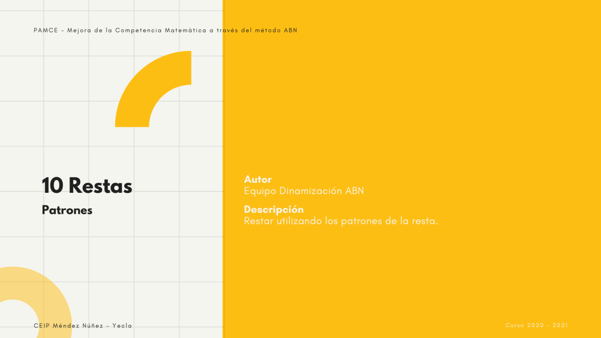 10. Patrones de la&nbsp;resta