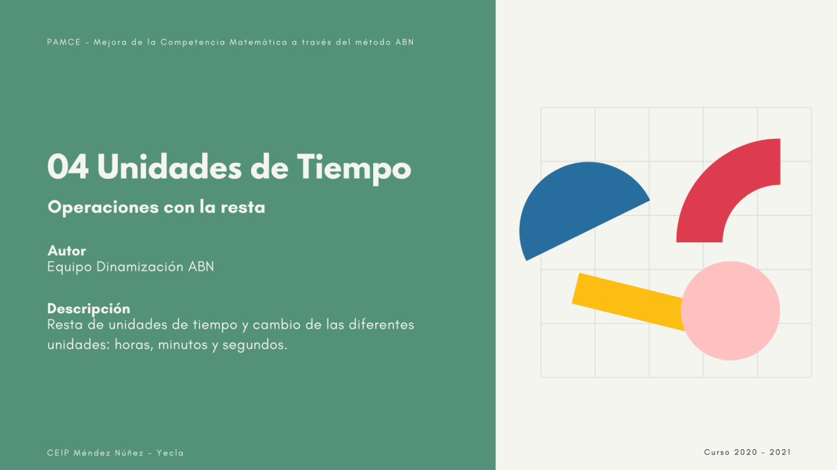04. Unidades de tiempo: Operaciones con la&nbsp;resta.