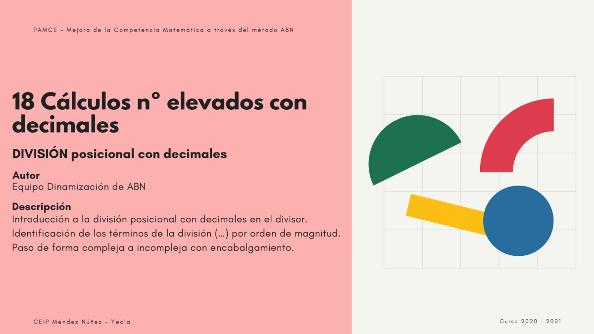 18. División posicional con&nbsp;decimales