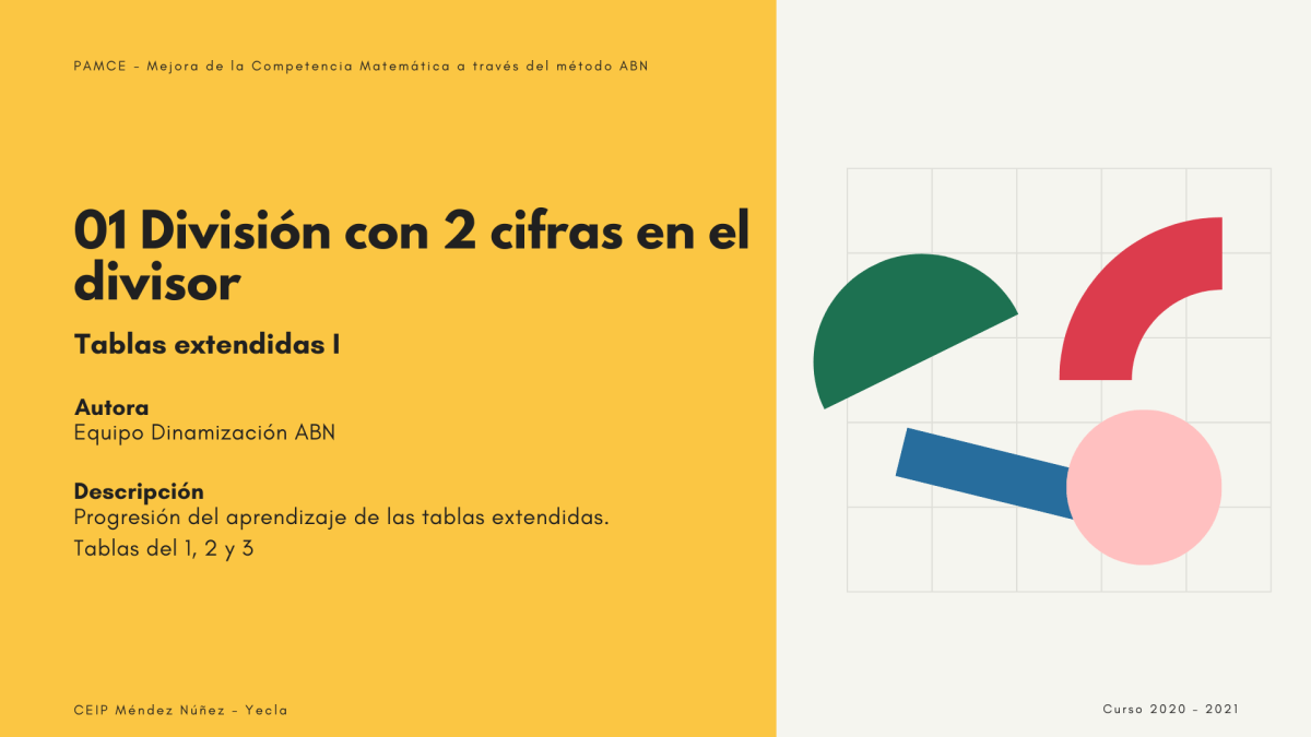 01. Aprendizaje de tablas extendidas&nbsp;I