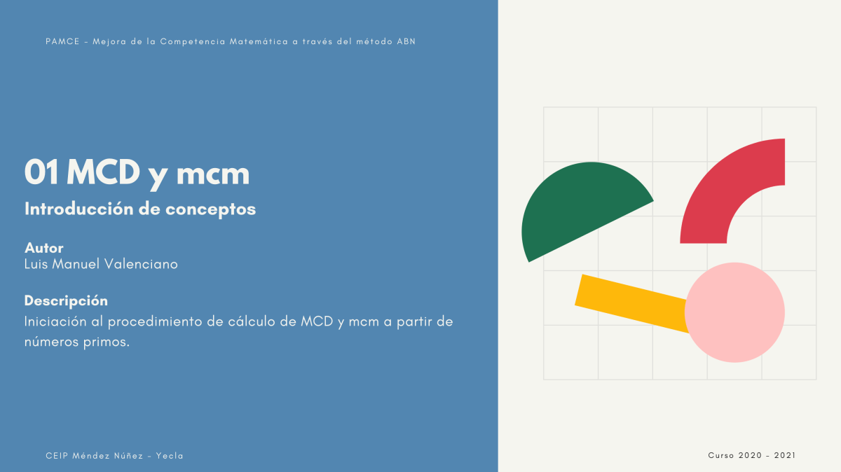 01. Introducción de conceptos de MCD y&nbsp;mcm